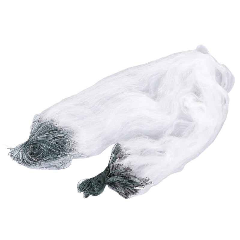 TOPINCN 50m Length 1.5m Height 3 Layers Fishing Net Nylon Monofilament Cast Net Outdoor Hand Throw Fishing Mesh Bait Trap Fish(3 Finger) - Image 1